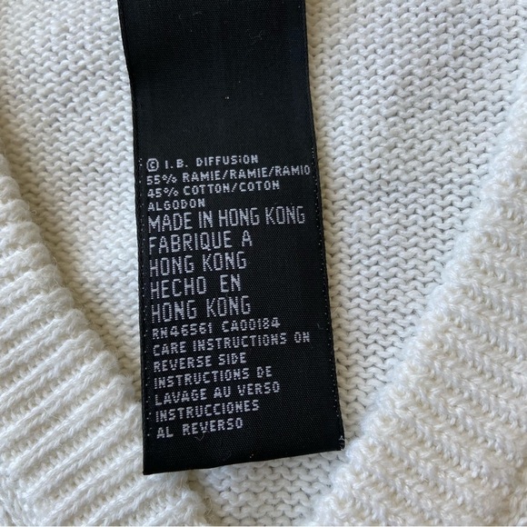 NWT Vintage IB. Diffusion Embellished Embroidered  V Neck Sweater - Picture 7 of 14